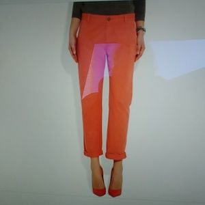 Current elliot chinos coral color NWT